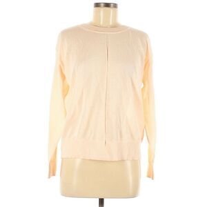 SANDRO Paris Ania open v-back pullover lightweight sweater knit top rose 2 M NEW